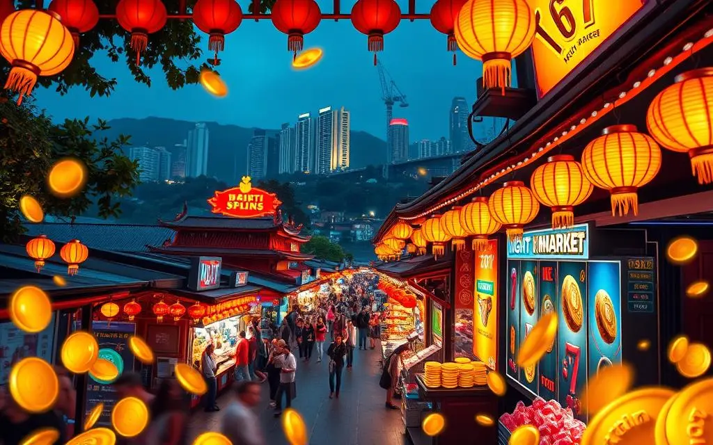 เกมสล็อต Night Market สัมผัสบรรยากาศตลาดกลางคืน